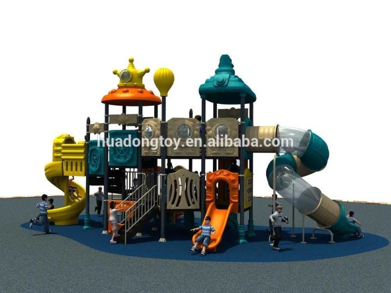 Huadong Used Playground Children Plastic Slides Playhouse for Sale (HD14-041A)
