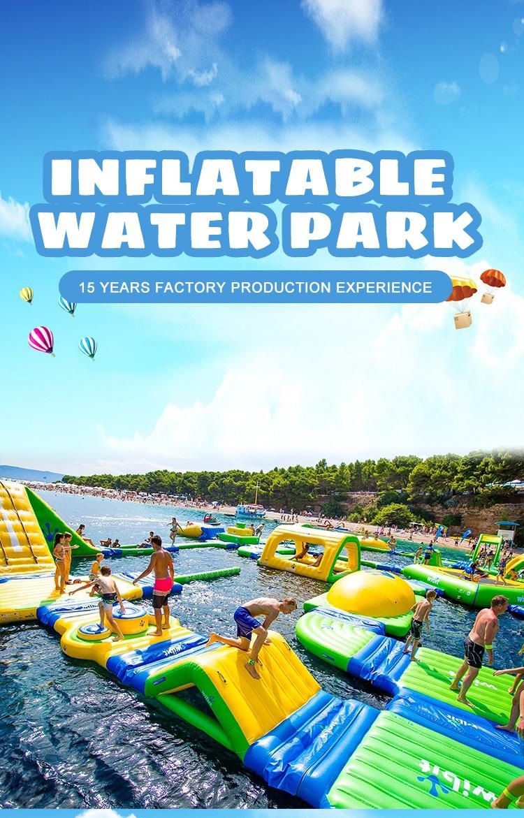 Colorful Customizable PVC Water Inflatable Park Suitable for Amusement Parks