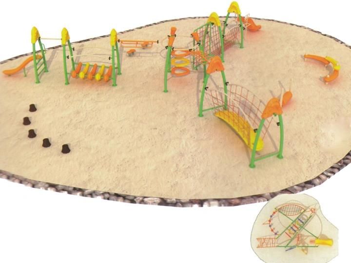 Large Size Outdoor Climbing Playground for Children