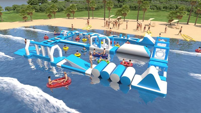 Summer Water Inflatable Amusement Park Commercial Water Park Funny Water Obstacle Course