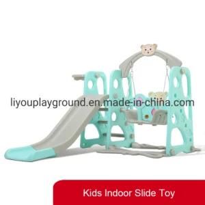 Selling New Bear Theme Plastic Kids Swing and Slide Indoor Game Playground Home