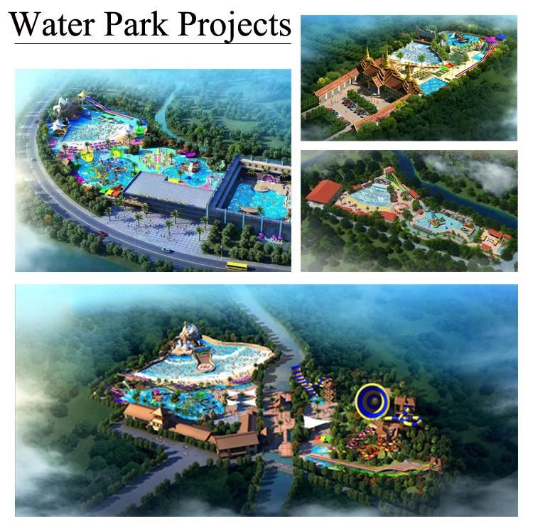 Open Fiberglass Spiral Tube Slide for Water Theme Park