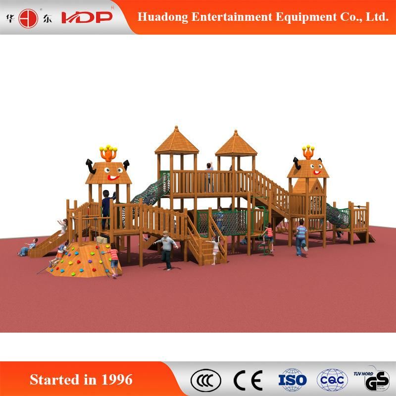Funny Children Slider Amusement Park Wooden Slide for Sale (HD-MZ043)