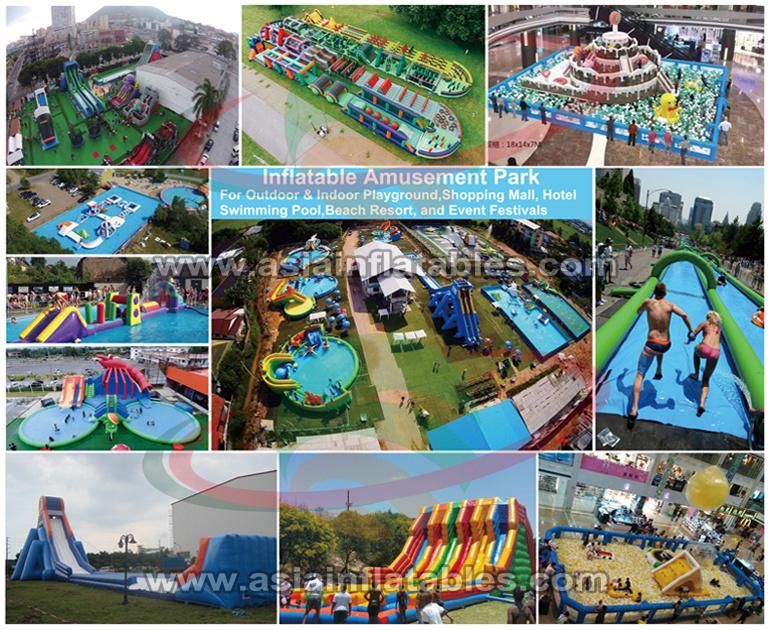 Indoor Inflatable Theme Park Bouncer Slide Trampoline Park for Kids