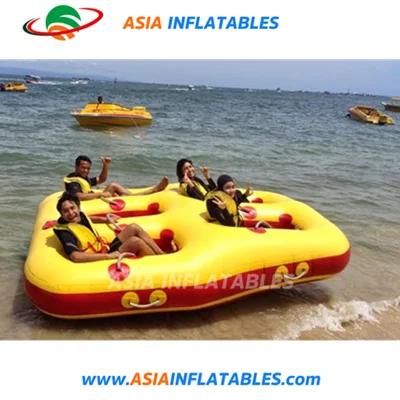 Inflatable 5 People Donut Boat Ride Towable Water Boat Fly Tube