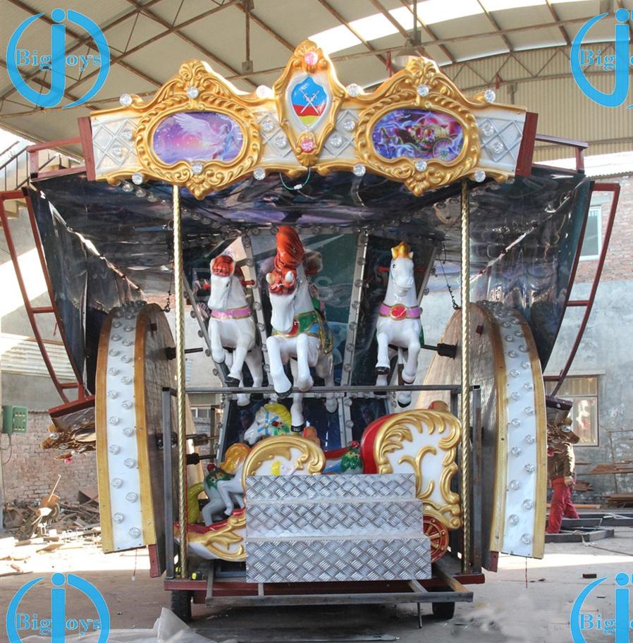 Cheap Amusement Park Mobile Trailer 16/24 Seats Carousel Ride (BJ-KR900)