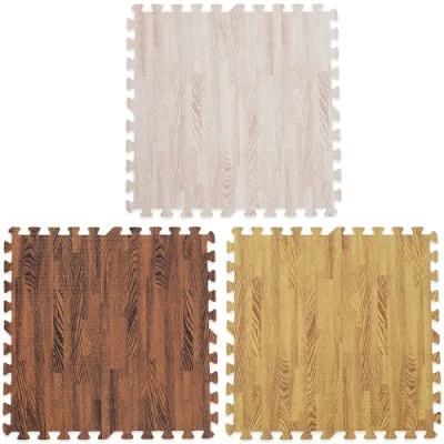 Popular Wooden Grain EVA Foam Floor Tatami Mat for Baby Play