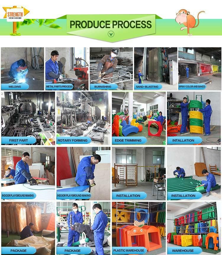 Outdoor Playground Type and Plastic Playground Material Kindergarden Outdoor Playground