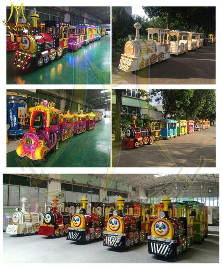 Hansel Battery Indoor Large Kids Electric Trackless Train for Shopping Mall