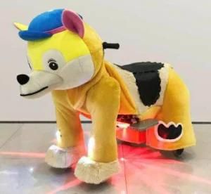 Stuffed Animals Coin Operated Electric Ride on Plush Toy Machine