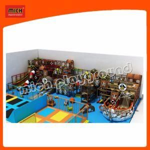 Kids Plastic LLDPE Indoor Playground with Trampoline Park