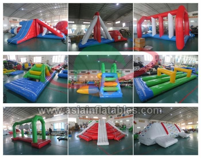 Floating Water Park Slide Inflatable Slide Inflatable Water Slide on Sea