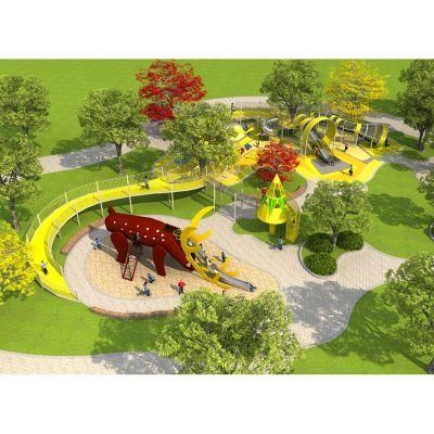 Commercial Kindergarten Plastic Community Kids Amusement Outdoor Playground Equipment