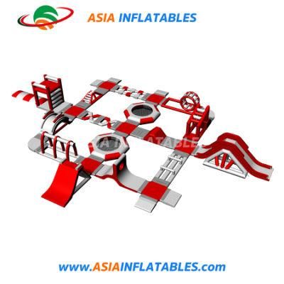 Outdoor Commercial Inflatable Floating Waterpark with Big Slide