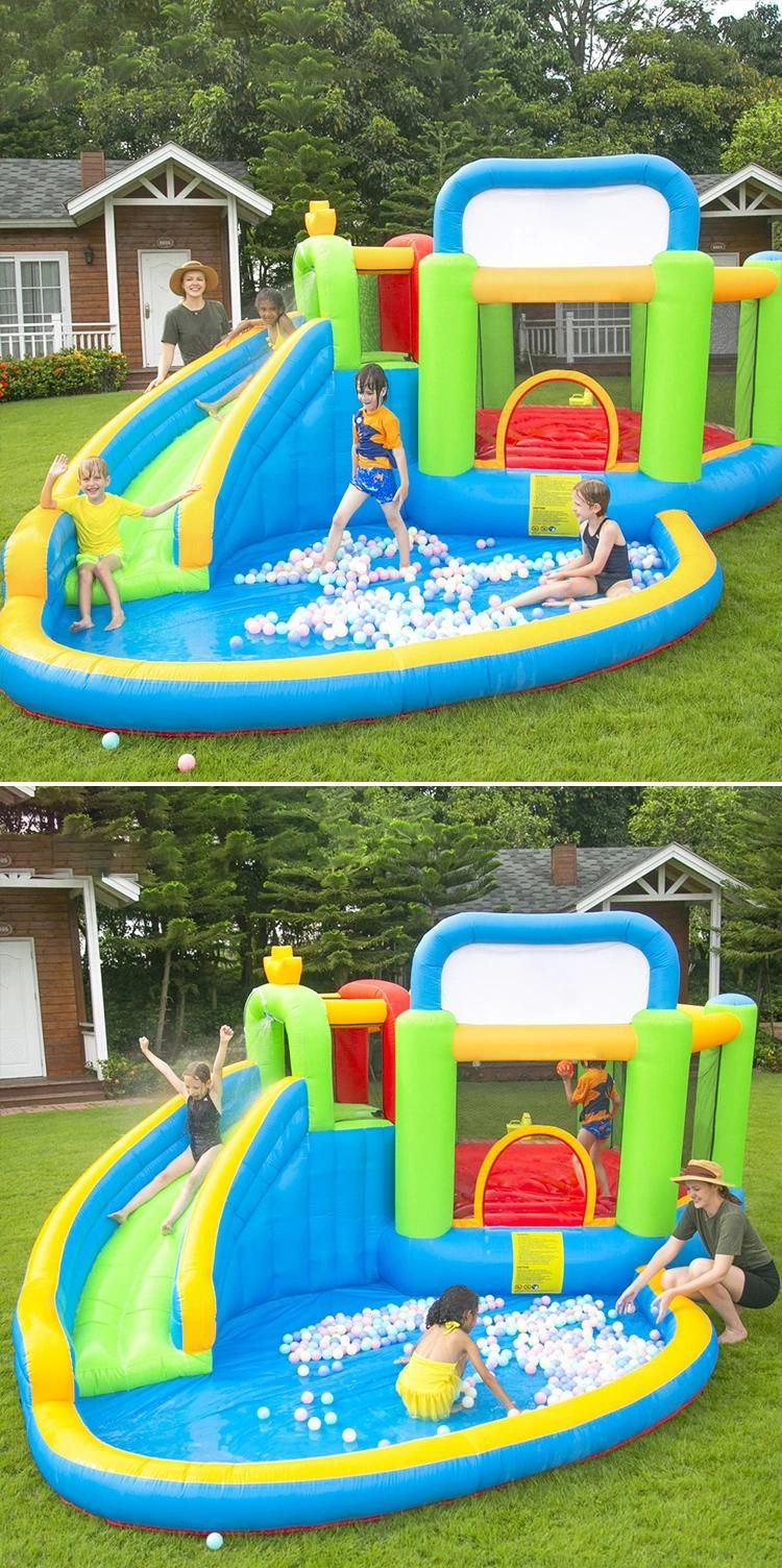 Outdoor Sports Inflatable Bouncer for Children with Pool Slide