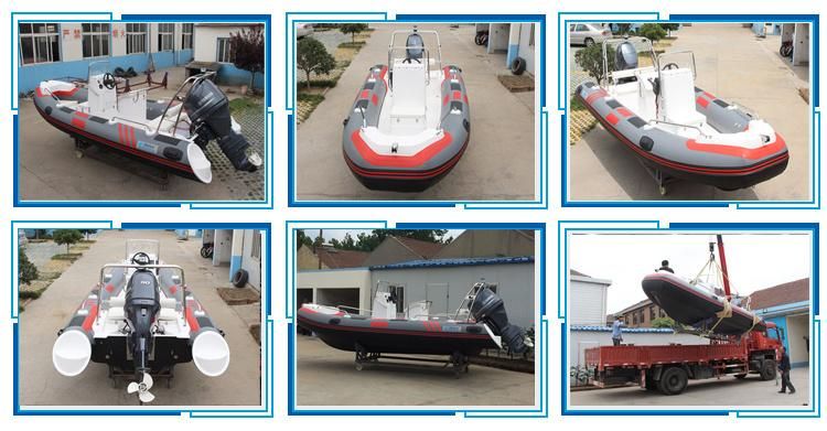 Hailun 520cm Rigid Inflatable Boat/ Fishing Boat/Rib/River Rescue Boat