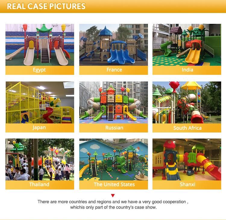 Kindergarten Amusement Park New Design Kids Castle Theme Plastic Tube Slide Outdoor Playground