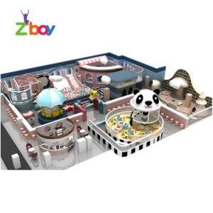 New Style Castle Series Plastic Slide Indoor Playground Equipment for Kids Games
