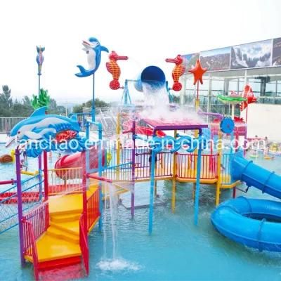 Fiberglass Splash Water Park Playground with Bucket