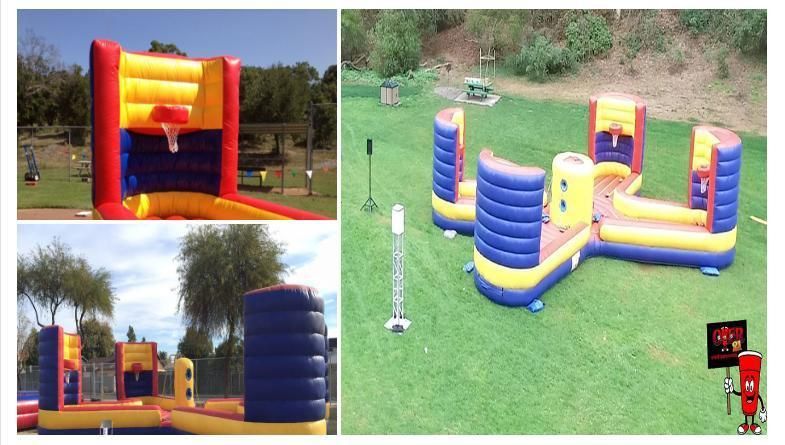 Carnival Run Sport Games Inflatable Running Bungee Popular Interactive Obstacle
