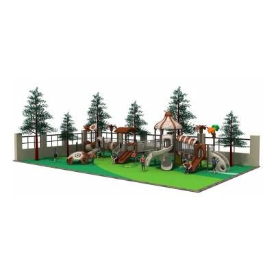 Latest Amusement Park GS TUV Children Outdoor Playground Equipment Climbing Plastic Slide