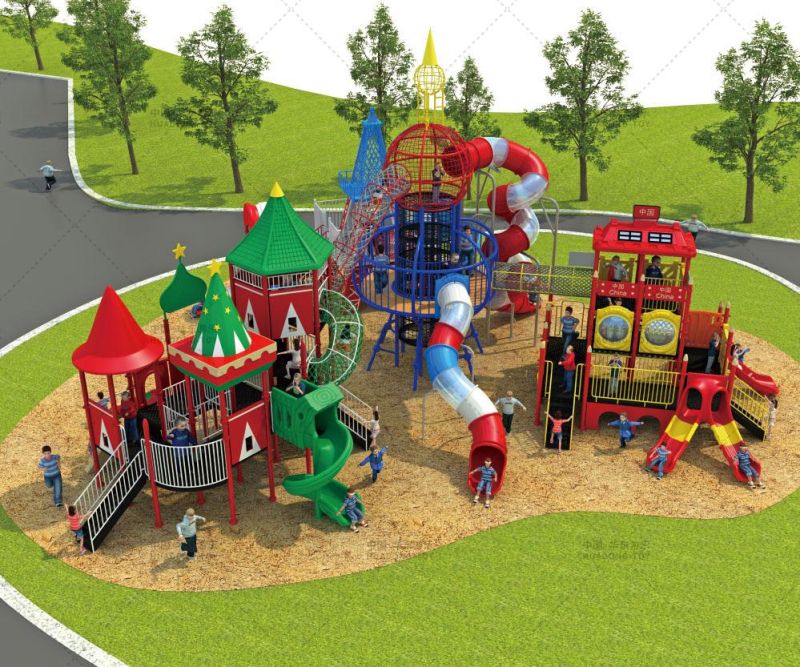 New Design Manufacturer for Children Kids Outdoor/Indoor Playground Big Slides for Sale Dream of Pleasure Island