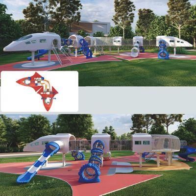 Outdoor Children&prime;s Large Playground Equipment Space Series Climbing Slide Yq50
