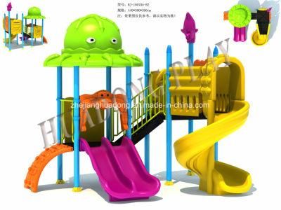 Attractive Plastic Slide Playground Equipment for Kindergarden