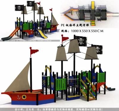 Pirate Ship Theme Outdoor Playground Equipment for Sale