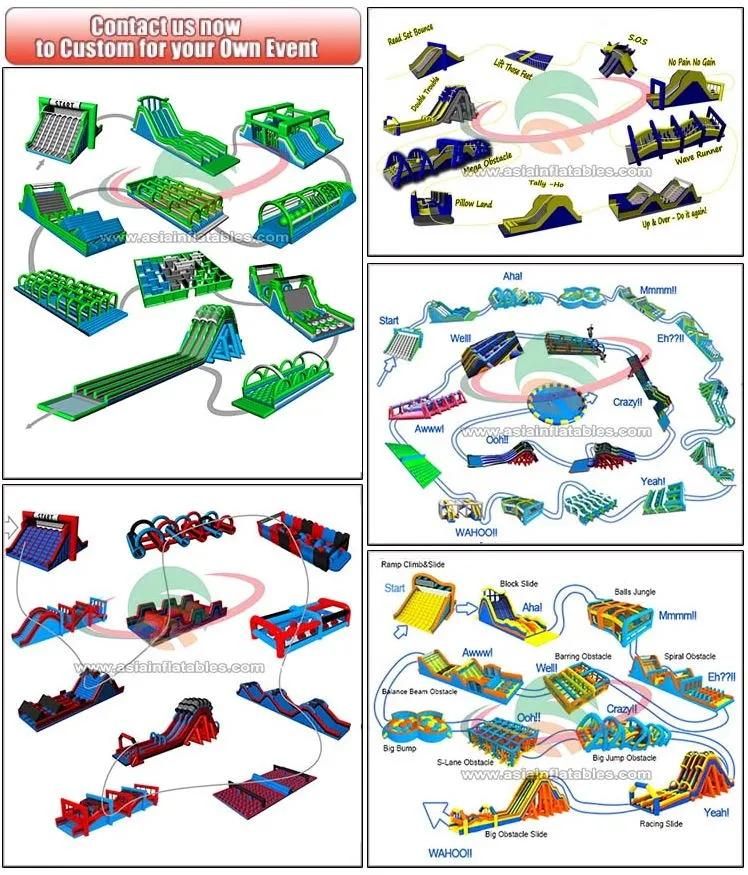 Big Fun Insane Inflatable Sports Games 5K Obstacle Course for Adults and Kids