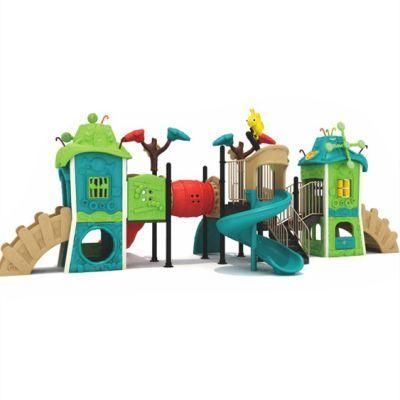 Outdoor Park Kids Playground Plastic Tree House Slide Equipment Kl23