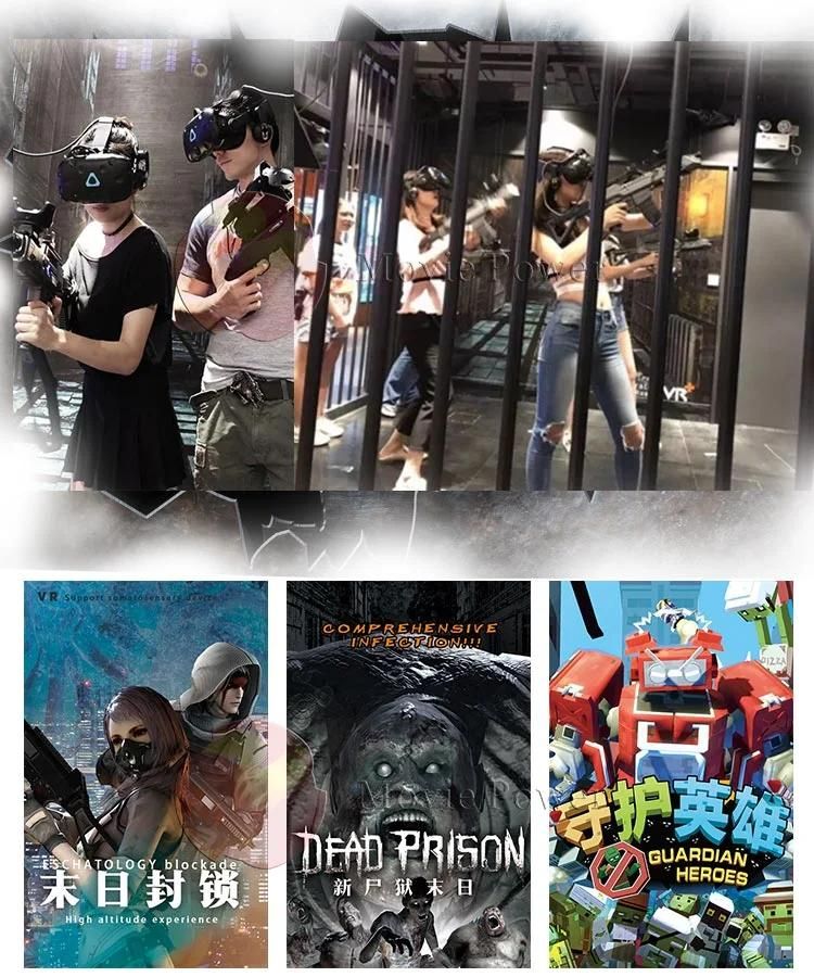 Multiplayer Interactive Walking Shooting 9d Game Machine Virtual Reality Simulator