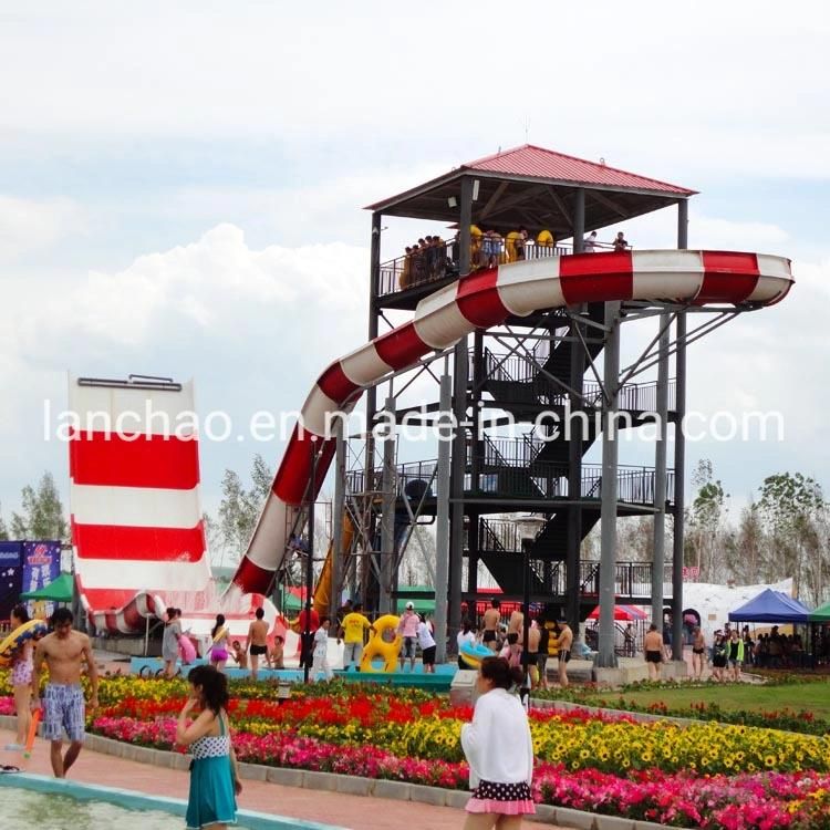 Exciting Rafting Slide Fiberglass Water Park Slide for Adult