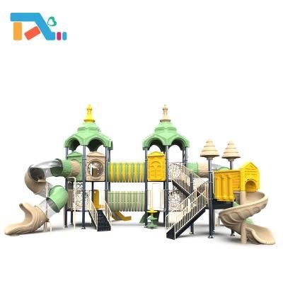Outdoor Combined Plastic Slide Set Royal Palace Series Equipment Outdoor Playground for Children