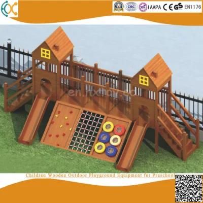 Children Wooden Outdoor Playground Equipment for Preschool