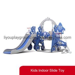 Liyou New Bear Theme Indoor Plastic Swing and Slide for Kids