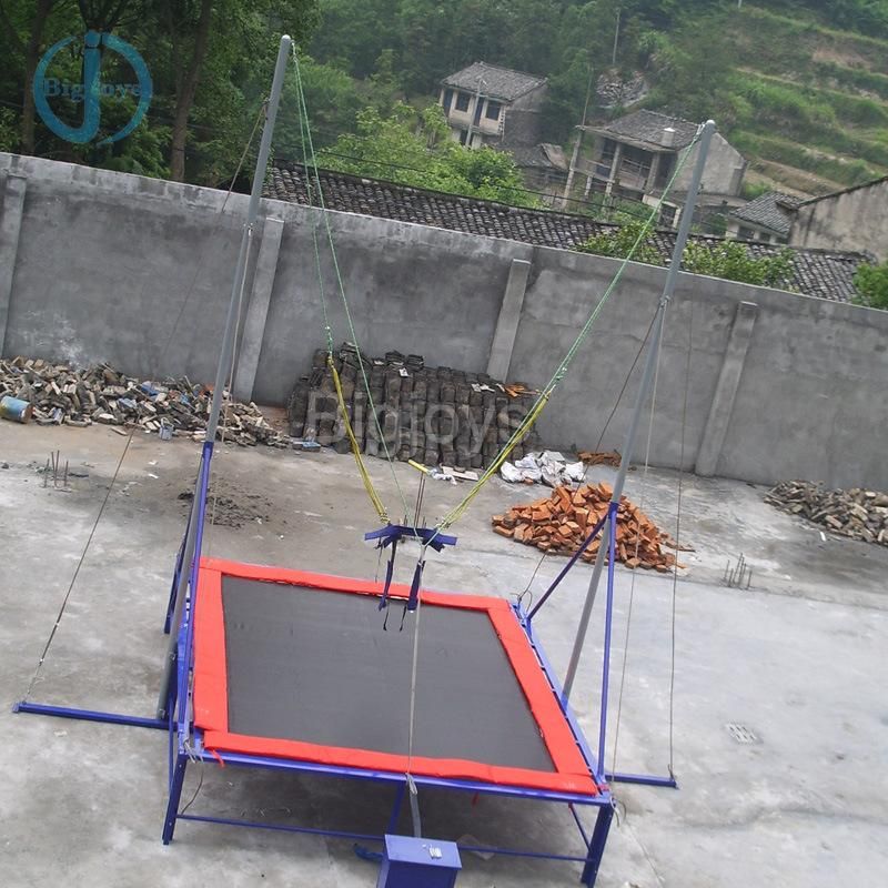 Kids Indoor Bungee Jumping Single Bungee Trampoline for Sale