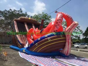 Inflatable Bouncer House Obstacle Course Amusement Octopus Park with Slides for Family