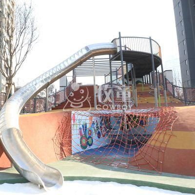 Outdoor Playground Stainless Steel Slides for Children Playing