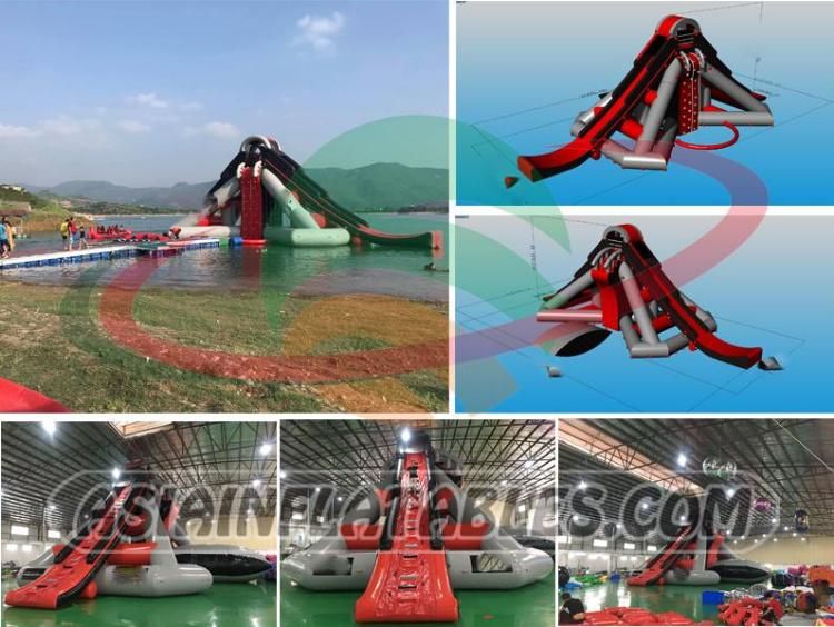 Custom Commercial Aqua Slide Park Lake Inflatables Water Games for Adult and Kids