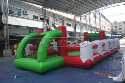 Nice Color Newest Inflatable Football Field with Post for Team