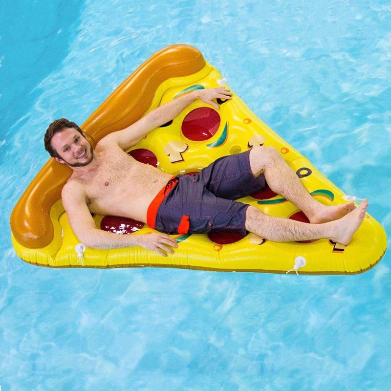 High Quality 0.2mm PVC Inflatable Pizza Slice for Water Game