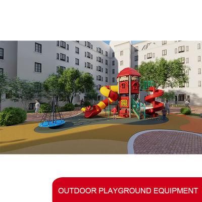 Factory Colorful Plastic Commercial Outdoor Slide Playground for Kids