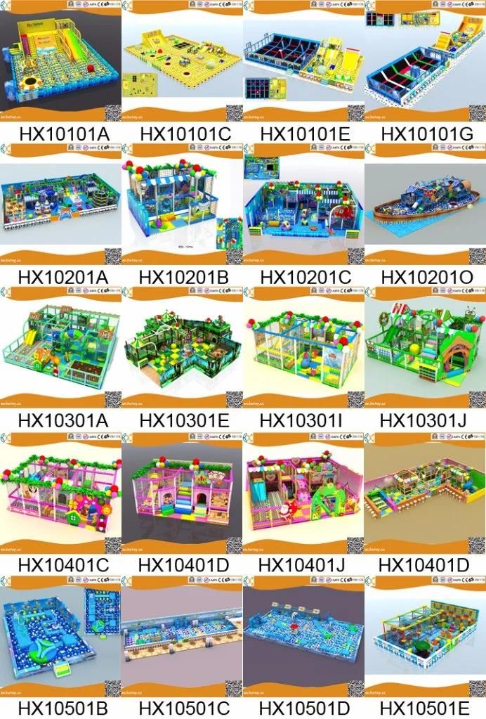 Children Indoor Playground Structure Park with Trampoline and Ball Pool