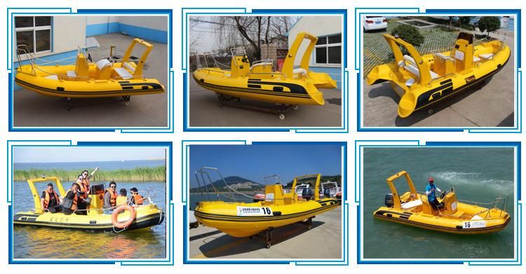 Hailun 520cm Rigid Inflatable Boat/ Fishing Boat/Rib/River Rescue Boat