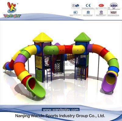 Wandeplay Tunel Slide Children Plastic Toy Amusement Park Outdoor Playground Equipment with Wd-16D0390-01d