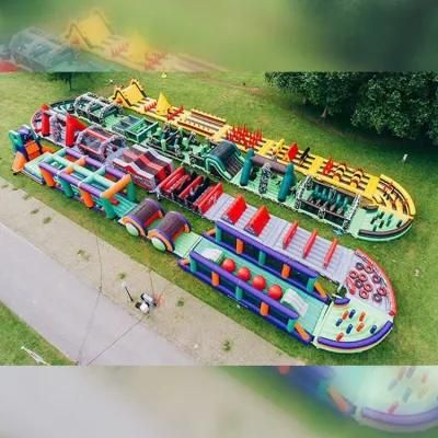 High-End PVC Tarpaulin Obstacle Course Bouncy Castle Inflatable Slide for Amusement Park