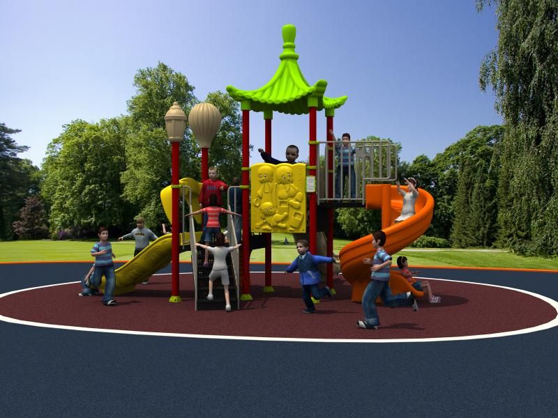 Fable Serie Kids Slide Outdoor Playground Park Amusement Equipment