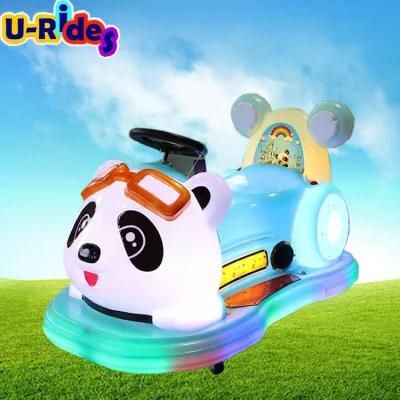 LED light Flashing kids ride electric panda car animal ride toy car For playground Fun