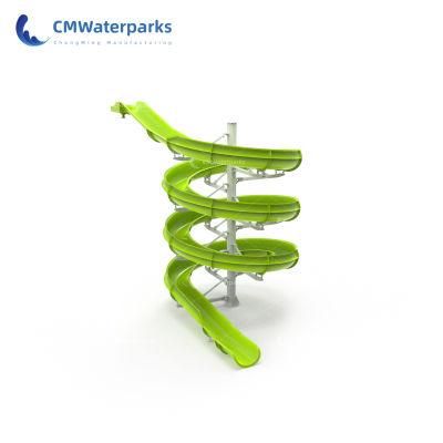 Commercial Water Park Swinming Pool Fiberglass Water Slide for Kids and Adult